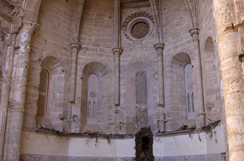 äbside poligonal de la iglesia del monasterio de Piedra